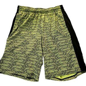 Tek Gear Dry Tek Basketball Running Gym Shorts Neon Green Boys Size 14/16